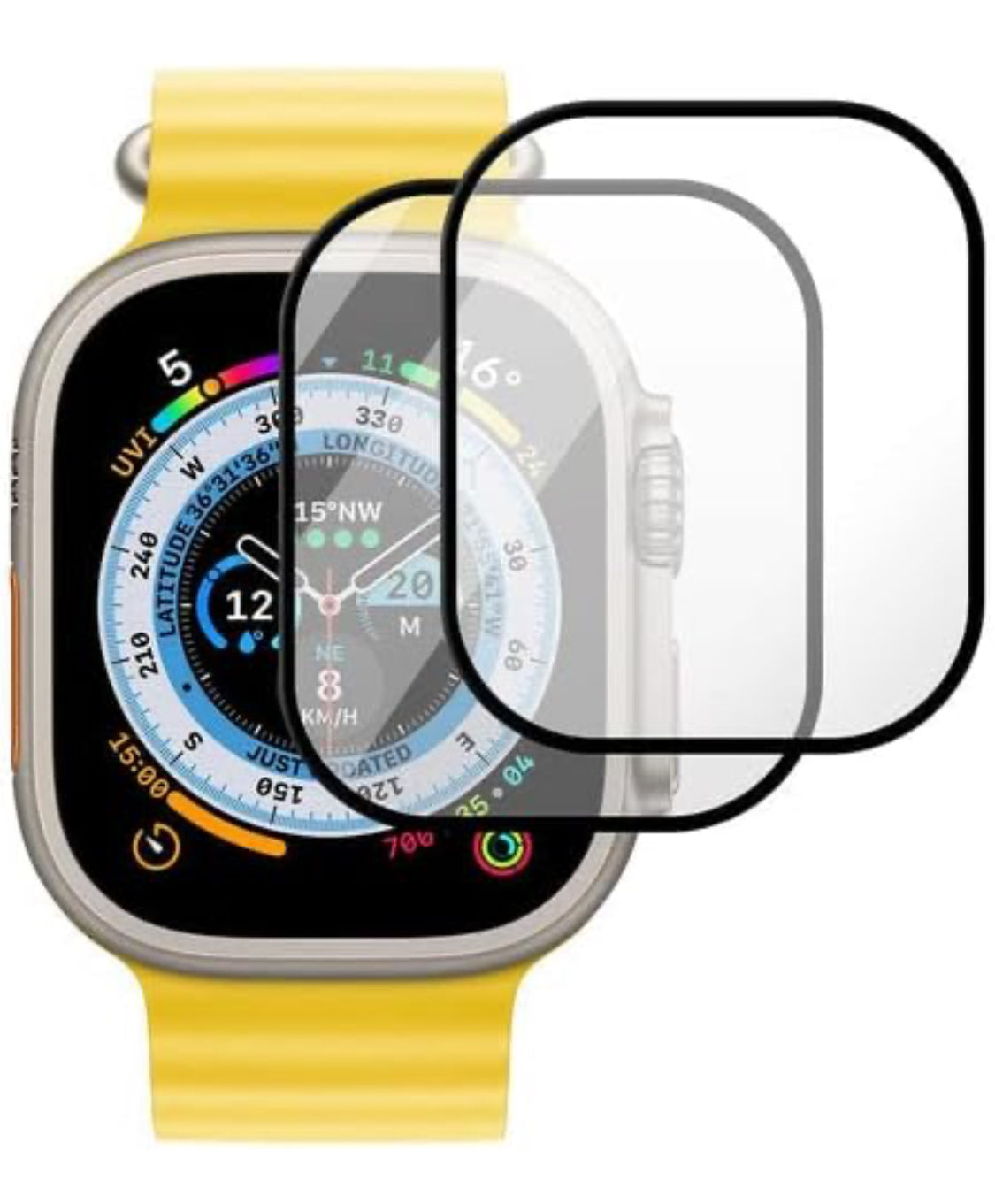 PBuddy 9H Tempered Glass Screen Protector for Apple Watch Ultra 49mm - Black (Frame) PBuddy 9H Tempered Glass Screen Protector for Apple Watch Ultra 49mm - Black (Frame)
